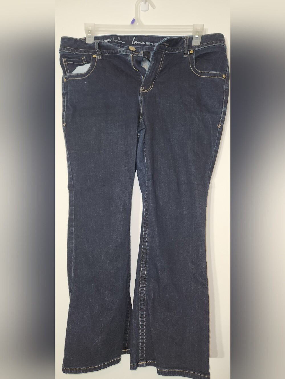 Lane Bryant Dark Indigo Boot Cut Jeans 18 Short. Genius Fit.